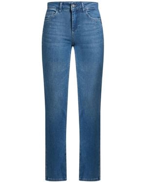 Rebel Queen Jeans Cotton, Lyocell, Polyester, Elastane - Blue
