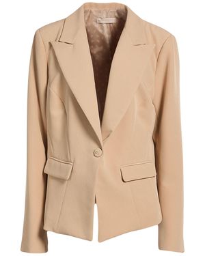 Rinascimento Blazer Polyester, Elastane - Natural