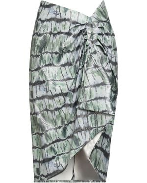 Stella Jean Midi Skirt Polyurethane, Polyester - Grey