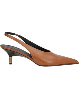 KHAITE Camel Pumps Leather - Brown