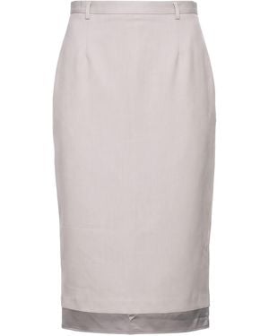 ViCOLO Midi Skirt Polyester, Elastane - White