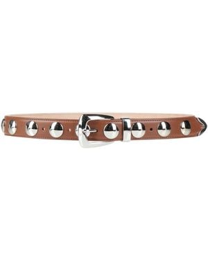 KHAITE Camel Belt Leather - White