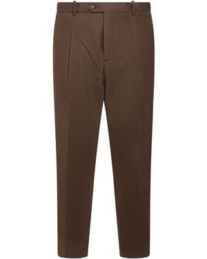 Circolo 1901 Chocolate Pants Virgin Wool, Elastane - Brown