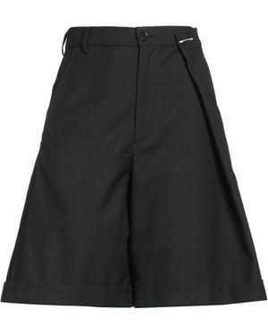 MM6 by Maison Margiela Shorts & Bermuda Shorts Viscose, Wool - Black