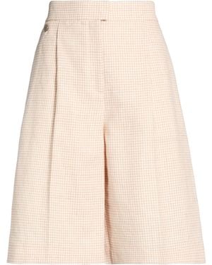 Agnona Shorts & Bermuda Shorts Linen, Wool - Natural