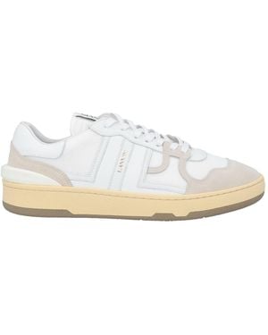 Lanvin Sneakers Soft Leather, Textile Fibers - White