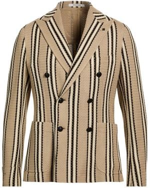 Tagliatore Sand Blazer Cotton - Brown