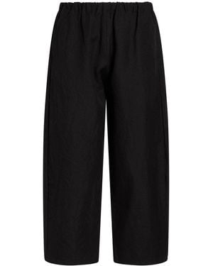 Apuntob Pants Virgin Wool, Linen - Black