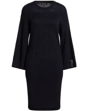 ARMANI EXCHANGE Midi Dress Cotton - Blue