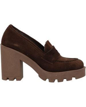 Islo Isabella Lorusso Dark Loafers Textile Fibres - Brown