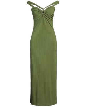 LA SEMAINE Paris Maxi Dress Viscose, Polyester, Elastane - Green