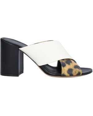 Dries Van Noten Ivory Sandals Soft Leather - White