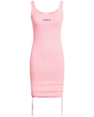 Gaelle Paris Mini Dress Cotton, Elastane - Pink