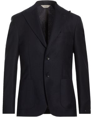 Paoloni Midnight Blazer Virgin Wool - Blue