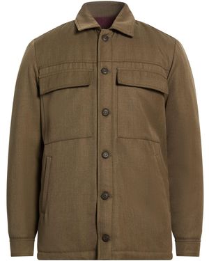 Dondup Military Jacket Polyester, Virgin Wool - Green