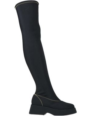 Ganni Boot Textile Fibers - Black