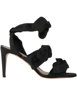 Red(V) Sandals - Black