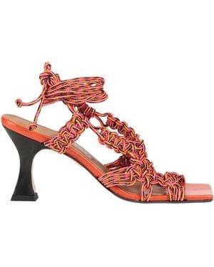 Miista Sandals Textile Fibers - Pink