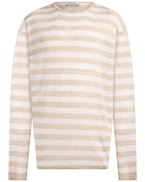 Della Ciana Sweater Linen, Tussah Silk - White