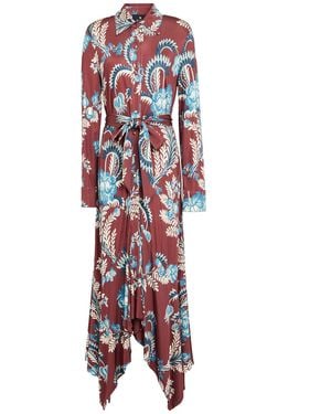 Etro Maxi Dress Viscose, Elastane - Red