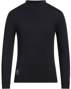 Blauer Rollkragenpullover - Blau
