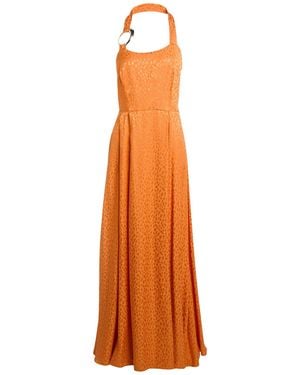 LUCKYLU Milano Maxi Dress Viscose, Polyester - Orange