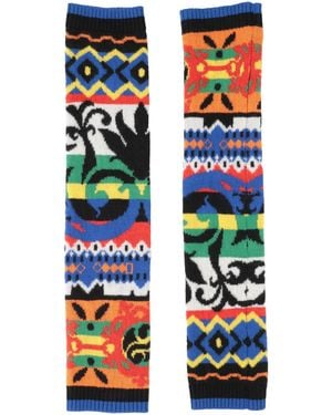 Moschino Gloves Virgin Wool - Blue