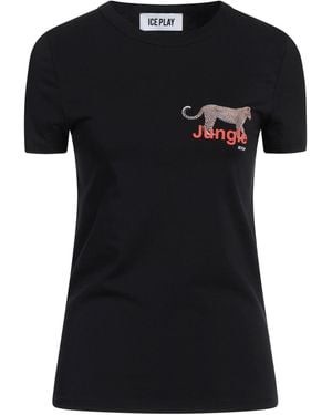 Ice Play T-Shirt Cotton, Elastane - Black