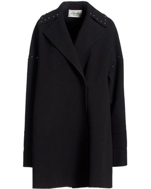 AVOLIO Milano Coat Virgin Wool, Cashmere - Black
