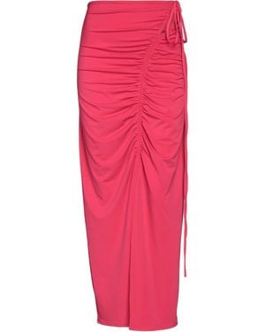 Self-Portrait Maxi Skirt - Pink