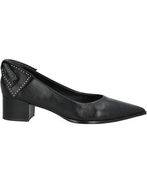 Carrano Court Shoes Leather - Black