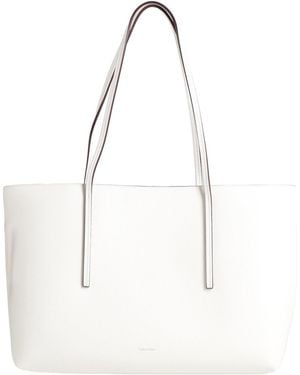 Calvin Klein Shoulder Bag Polyurethane - White