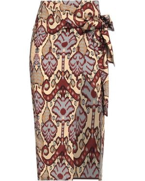 MOKI-B Midi Skirt Viscose - Natural