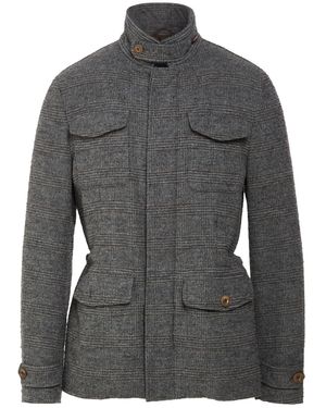 SEVENTY VENEZIA Jacket Polyamide, Virgin Wool, Cotton, Wool - Gray