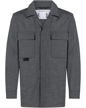 Department 5 Jacket Polyester, Virgin Wool, Elastane - Gray