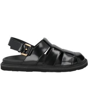 Moschino Sandals Leather - Black