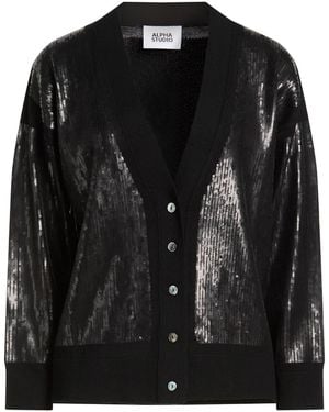 Alpha Studio Cardigan - Black