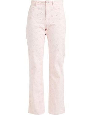 Guess Pants Cotton, Elastane - Pink