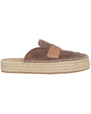 JW Anderson Taupe Espadrilles Calfskin - Brown
