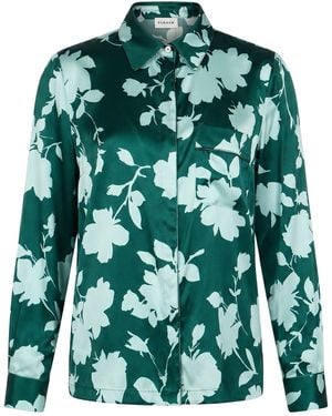 P.A.R.O.S.H. P.A.R.O..H. Shirt Silk, Elastane - Green