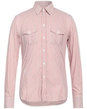 Patrizia Pepe Striped Slim-fit Poplin Shirt - Pink