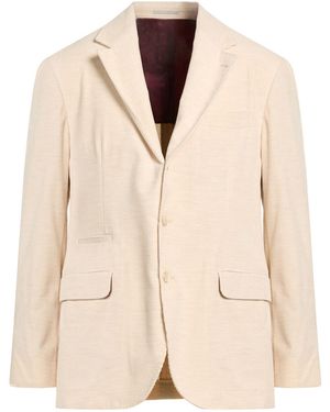 Brunello Cucinelli Ivory Blazer Cotton, Cashmere - Natural