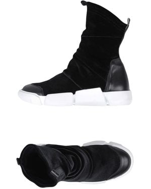 Elena Iachi Ankle Boots Leather, Textile Fibres - Black