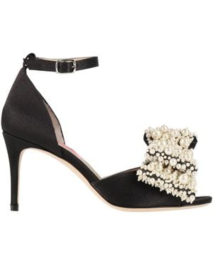 Custommade• Sandals Textile Fibers - Black
