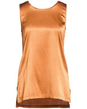 Maliparmi Tan Top Silk, Elastane - Orange