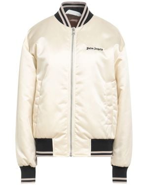 Palm Angels Cream Jacket Polyamide, Polyester - Natural