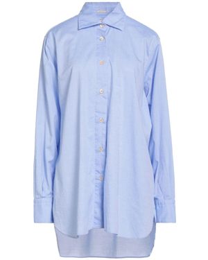 Massimo Alba Azure Shirt Cotton - Blue