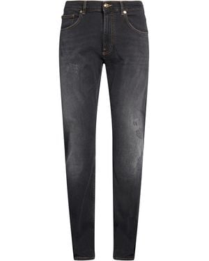 Versace Charcoal Jeans Cotton, Elastane - Grey