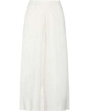 Roberto Collina Trousers Cotton - White
