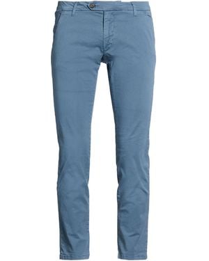 Roy Rogers Slate Trousers Cotton, Elastane - Blue